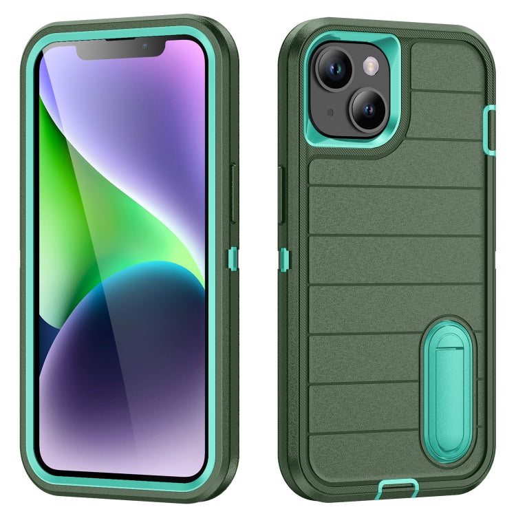 Defender Gen2 Rugged PC + Silicone Phone Case with Holder, For iPhone 13 Pro, For iPhone 13, For iPhone 12