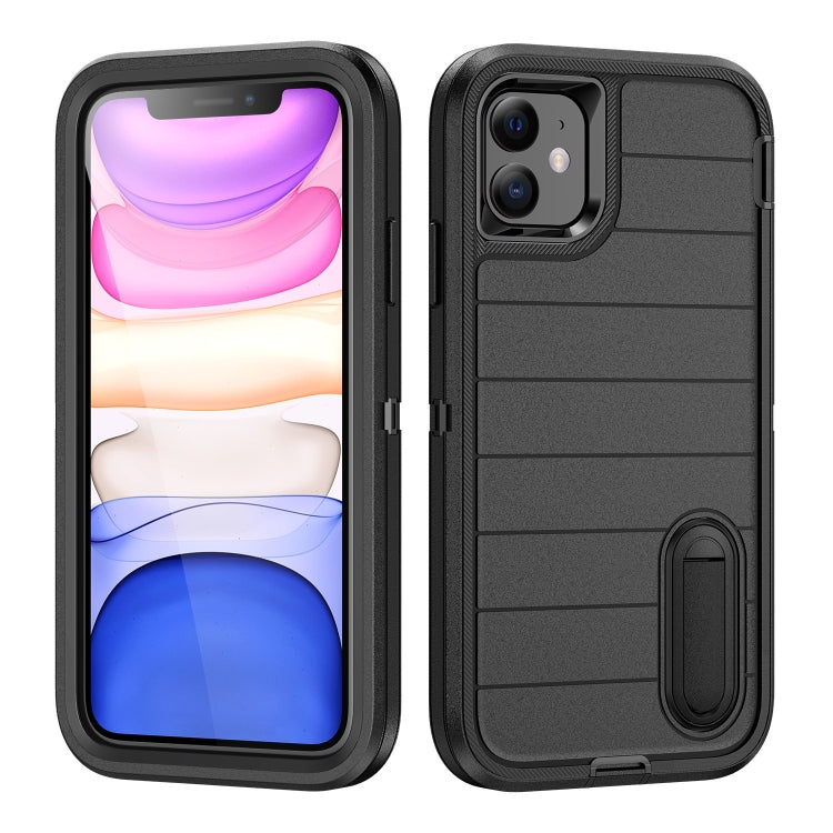 Defender Gen2 Rugged PC + Silicone Phone Case with Holder, For iPhone 13 Pro, For iPhone 13, For iPhone 12