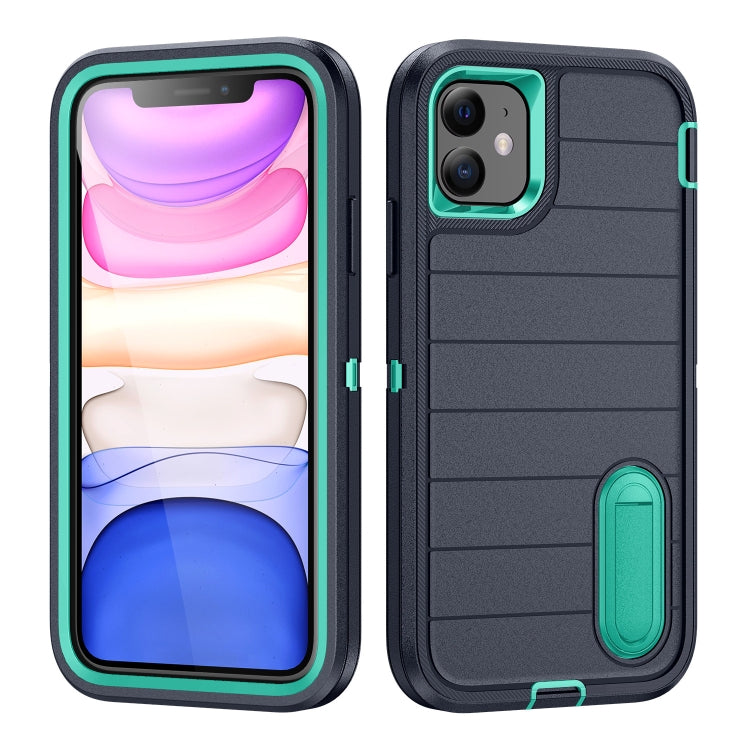 Defender Gen2 Rugged PC + Silicone Phone Case with Holder, For iPhone 13 Pro, For iPhone 13, For iPhone 12