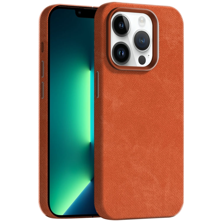 Skin Feel Denim Leather MagSafe Phone Case, For iPhone 13 Pro Max, For iPhone 13 Pro