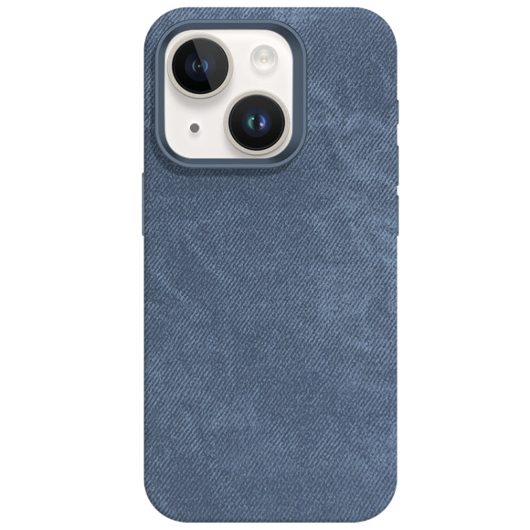 Skin Feel Denim Leather MagSafe Phone Case, For iPhone 13, For iPhone 12 Pro Max