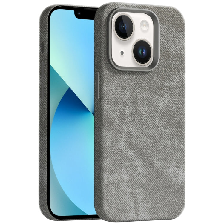 Skin Feel Denim Leather MagSafe Phone Case, For iPhone 13, For iPhone 12 Pro Max