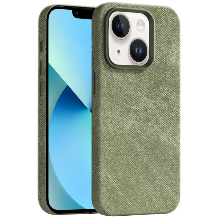 Skin Feel Denim Leather MagSafe Phone Case, For iPhone 13, For iPhone 12 Pro Max