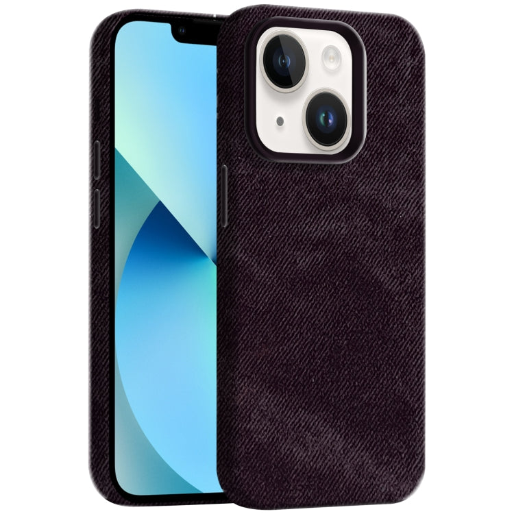 Skin Feel Denim Leather MagSafe Phone Case, For iPhone 13, For iPhone 12 Pro Max