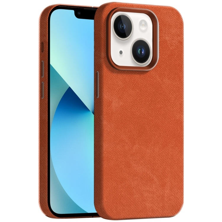 Skin Feel Denim Leather MagSafe Phone Case, For iPhone 13, For iPhone 12 Pro Max
