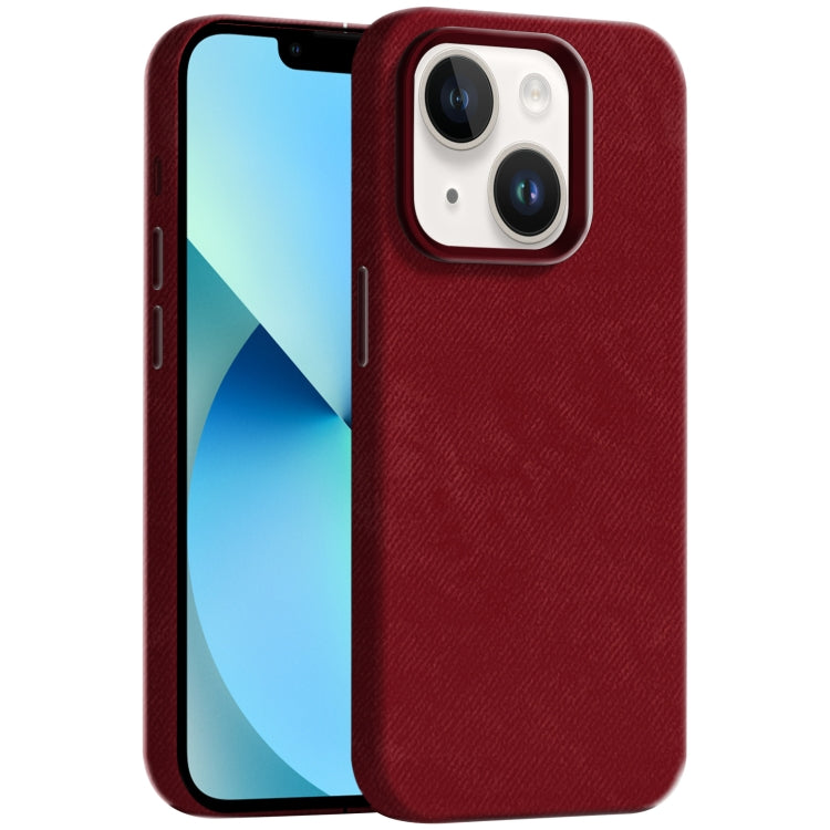 Skin Feel Denim Leather MagSafe Phone Case, For iPhone 13, For iPhone 12 Pro Max