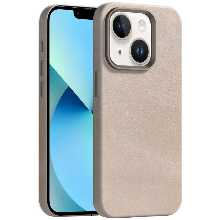 Skin Feel Denim Leather MagSafe Phone Case, For iPhone 13, For iPhone 12 Pro Max