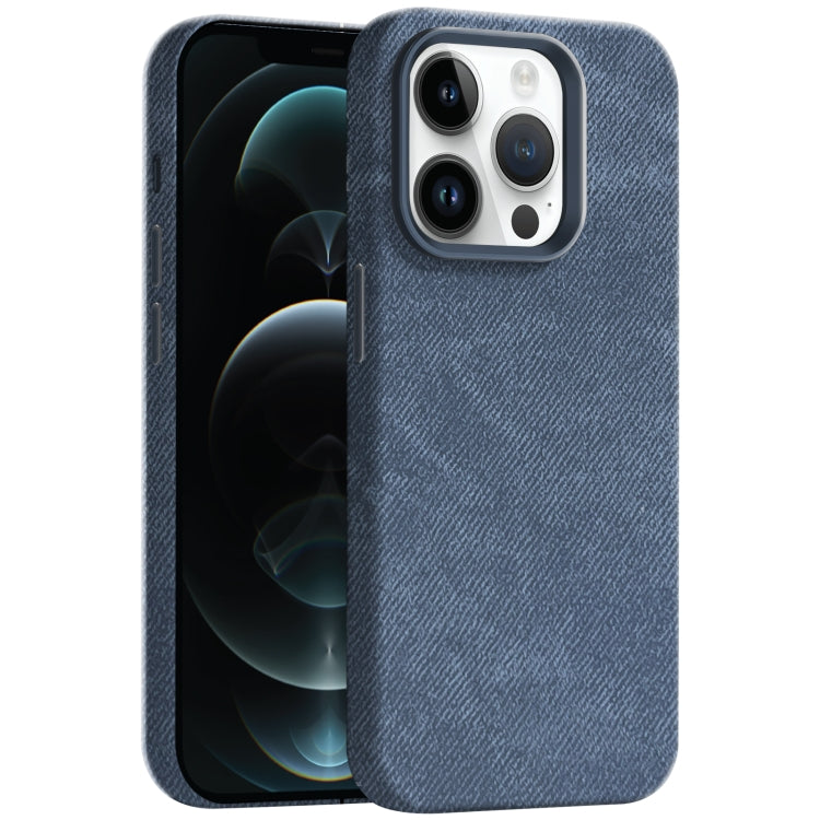 Skin Feel Denim Leather MagSafe Phone Case, For iPhone 13, For iPhone 12 Pro Max
