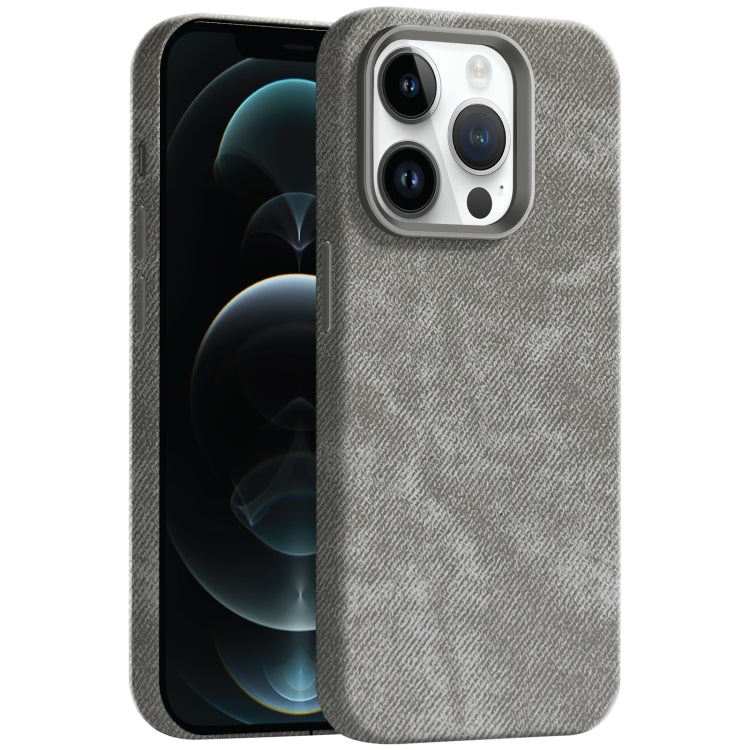 Skin Feel Denim Leather MagSafe Phone Case, For iPhone 13, For iPhone 12 Pro Max