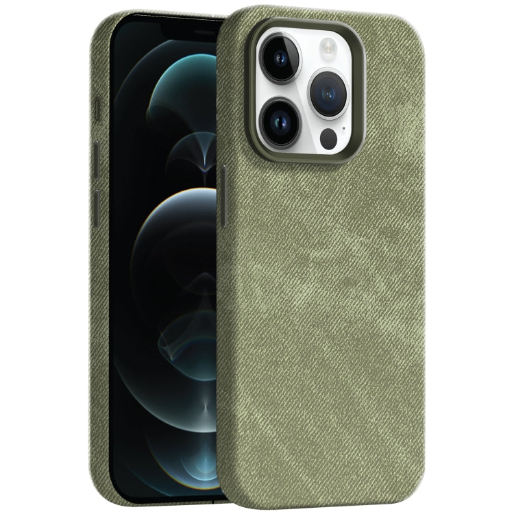 Skin Feel Denim Leather MagSafe Phone Case, For iPhone 13, For iPhone 12 Pro Max