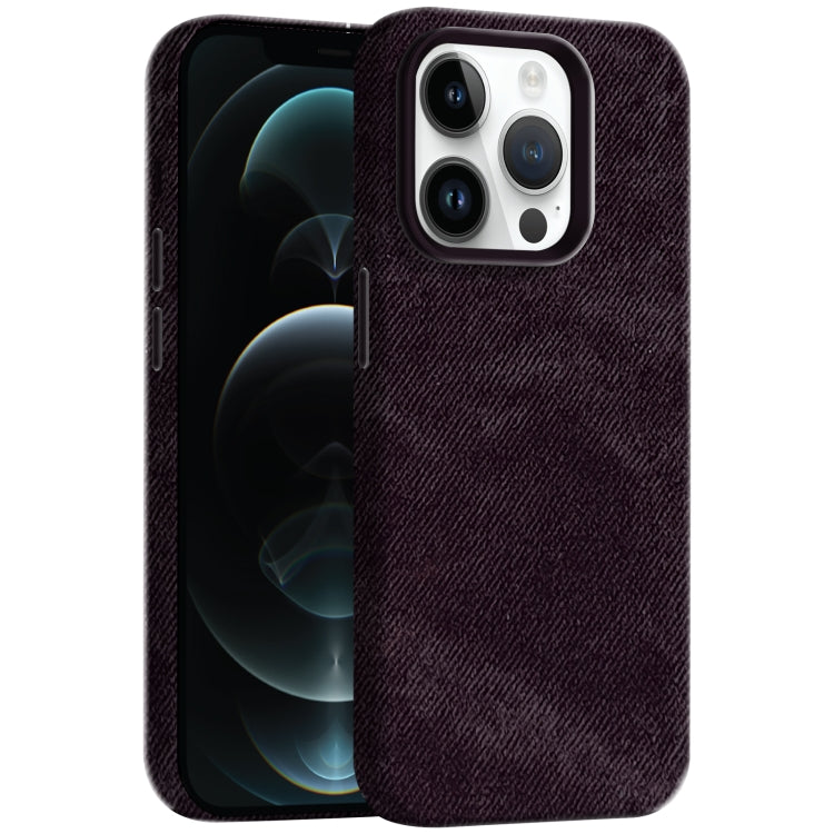 Skin Feel Denim Leather MagSafe Phone Case, For iPhone 13, For iPhone 12 Pro Max