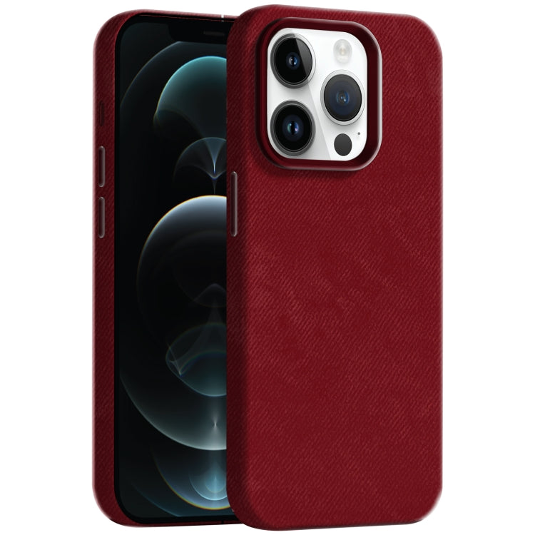 Skin Feel Denim Leather MagSafe Phone Case, For iPhone 13, For iPhone 12 Pro Max