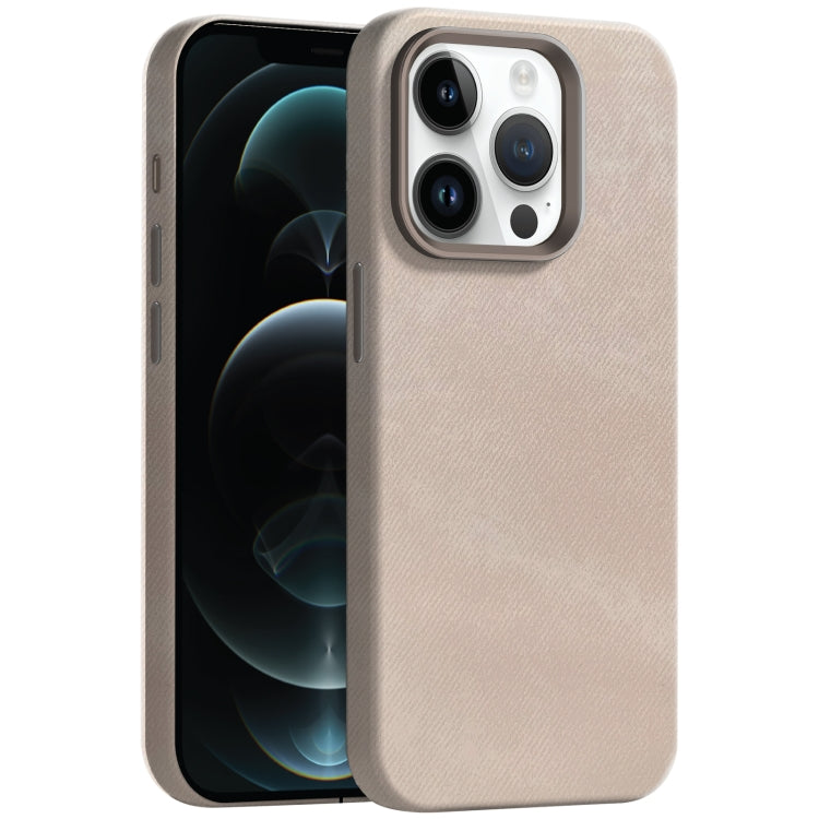 Skin Feel Denim Leather MagSafe Phone Case, For iPhone 13, For iPhone 12 Pro Max