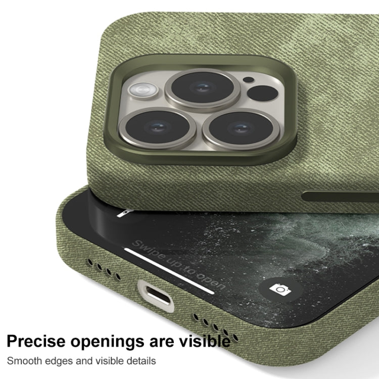 Skin Feel Denim Leather MagSafe Phone Case, For iPhone 13 Pro Max, For iPhone 13 Pro