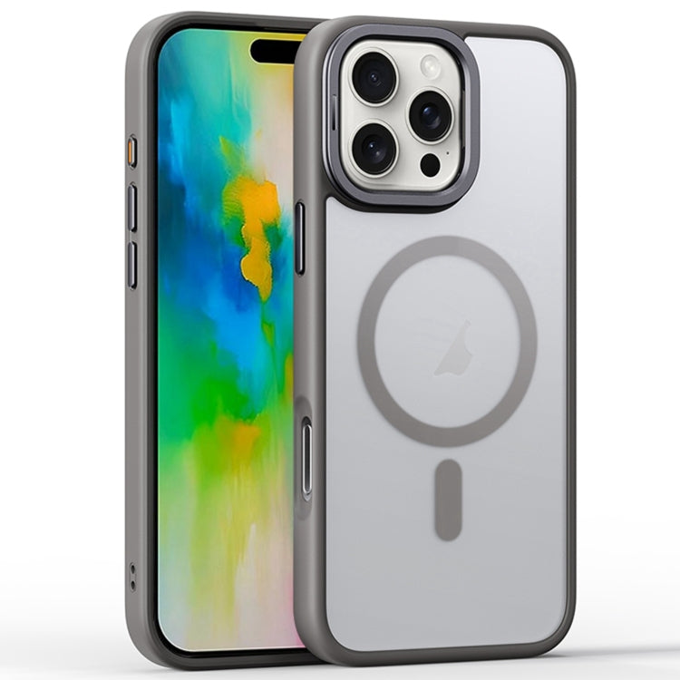 Frosted Lens Holder MagSafe Magnetic Phone Case, For iPhone 16 Pro Max, For iPhone 16 Pro, For iPhone 16 Plus, For iPhone 16