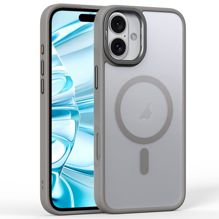 Frosted Lens Holder MagSafe Magnetic Phone Case, For iPhone 16 Pro Max, For iPhone 16 Pro, For iPhone 16 Plus, For iPhone 16