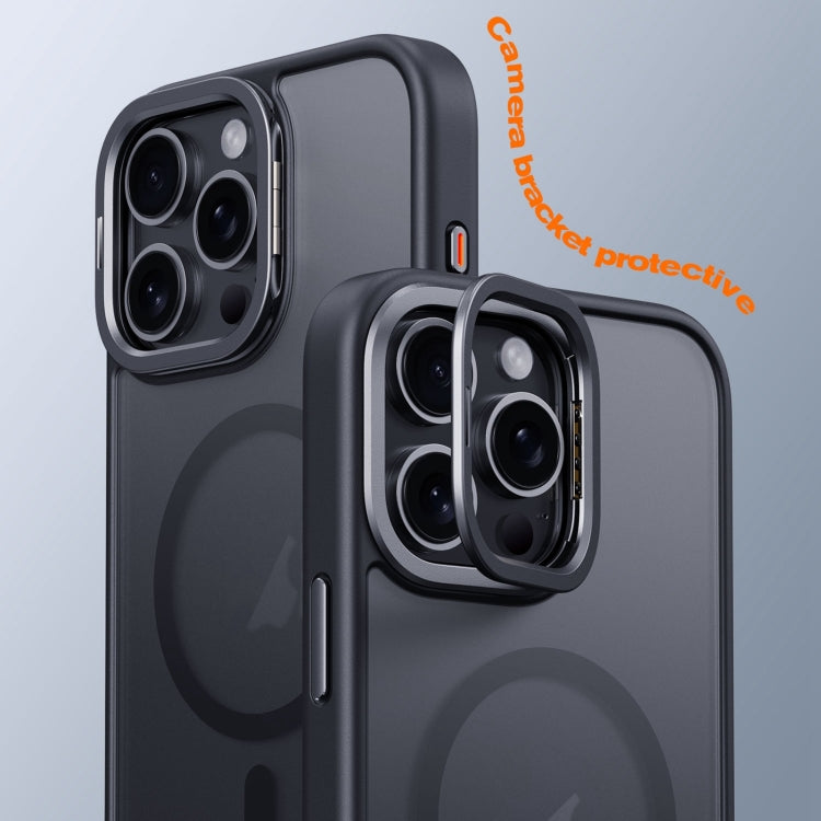 Frosted Lens Holder MagSafe Magnetic Phone Case, For iPhone 16 Pro Max, For iPhone 16 Pro, For iPhone 16 Plus, For iPhone 16