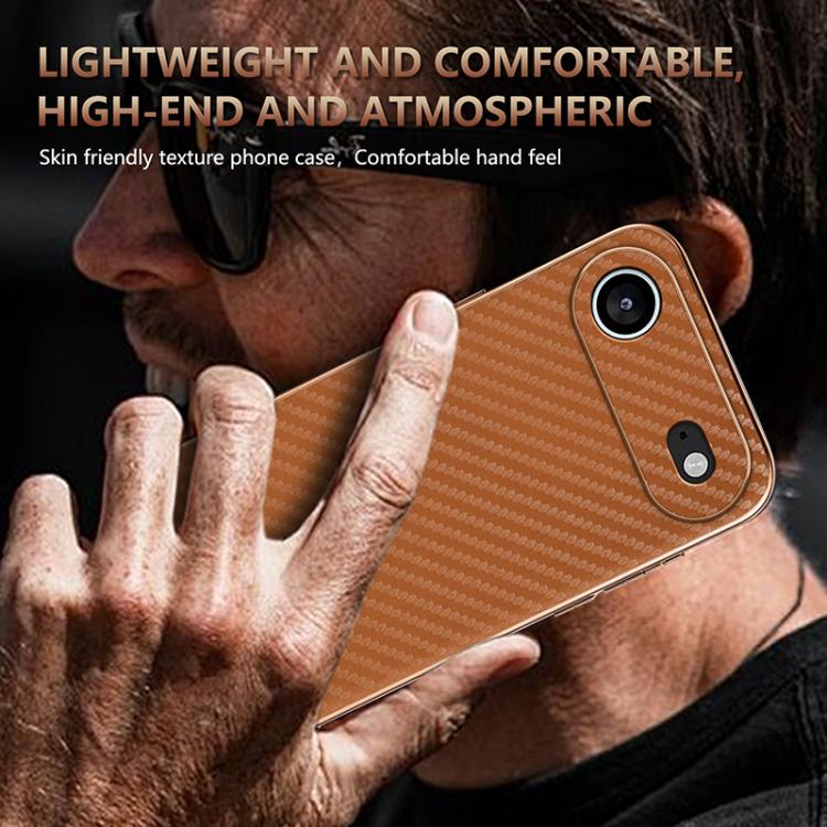 AZNS Electroplated Edge Carbon Fiber Texture Phone Case, For iPhone 15 Pro, For iPhone 15 Plus, For iPhone 15, For iPhone 14 Plus, For iPhone 14, For iPhone 14 Pro