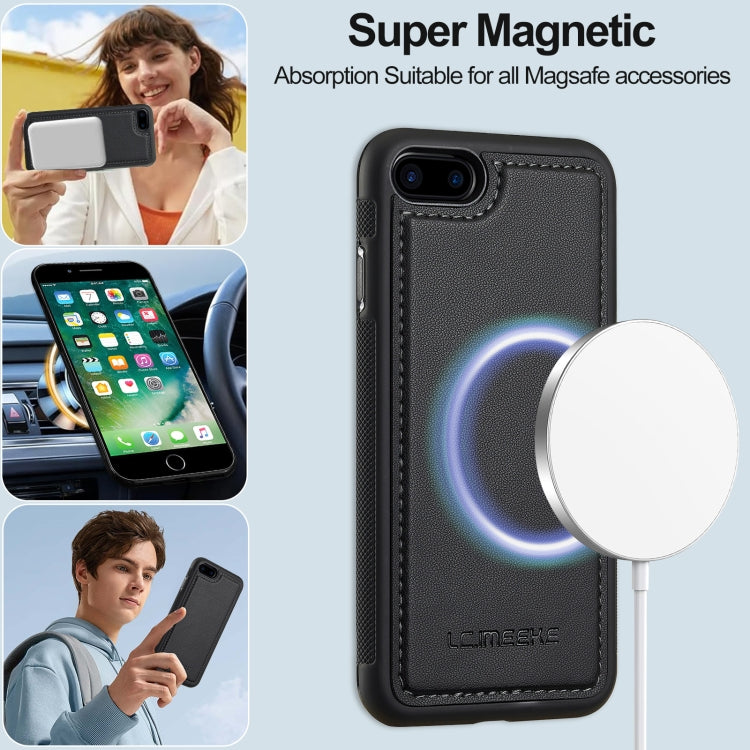 LC.IMEEKE L2 Series Detachable Magsafe PU Phone Case with Lanyard, For iPhone 7 / 8 / SE 2020 2022, For iPhone 13 Pro Max, For iPhone 13 Pro, For iPhone 13