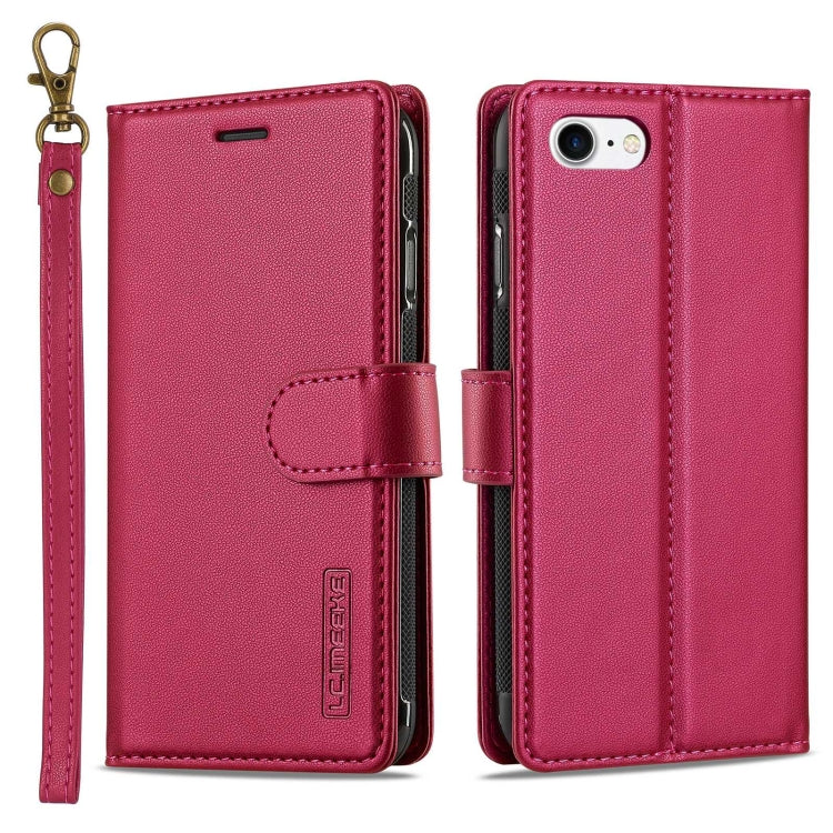 LC.IMEEKE L2 Series Detachable Magsafe PU Phone Case with Lanyard, For iPhone 7 / 8 / SE 2020 2022, For iPhone 13 Pro Max, For iPhone 13 Pro, For iPhone 13