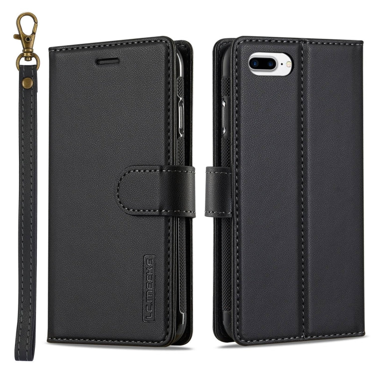LC.IMEEKE L2 Series Detachable Magsafe PU Phone Case with Lanyard, For iPhone XR, For iPhone XS Max, For iPhone 7 Plus / 8 Plus