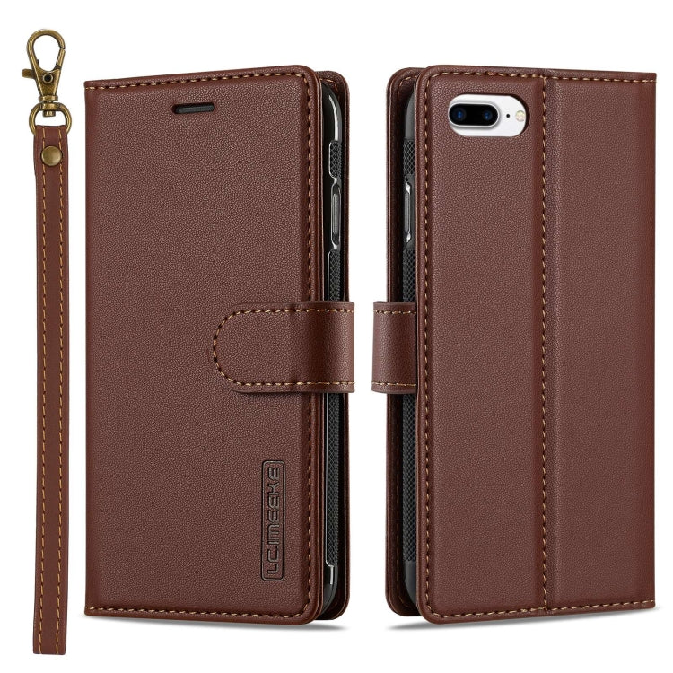 LC.IMEEKE L2 Series Detachable Magsafe PU Phone Case with Lanyard, For iPhone XR, For iPhone XS Max, For iPhone 7 Plus / 8 Plus