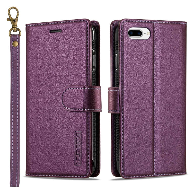 LC.IMEEKE L2 Series Detachable Magsafe PU Phone Case with Lanyard, For iPhone XR, For iPhone XS Max, For iPhone 7 Plus / 8 Plus