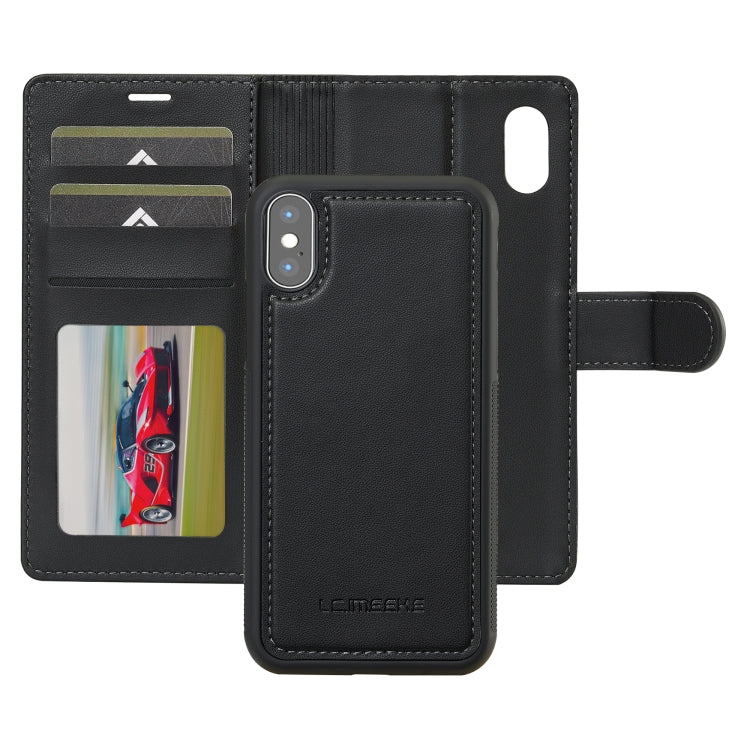 LC.IMEEKE L2 Series Detachable Magsafe PU Phone Case with Lanyard, For iPhone XR, For iPhone XS Max, For iPhone 7 Plus / 8 Plus