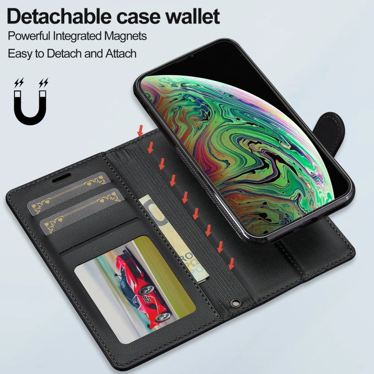LC.IMEEKE L2 Series Detachable Magsafe PU Phone Case with Lanyard, For iPhone XR, For iPhone XS Max, For iPhone 7 Plus / 8 Plus