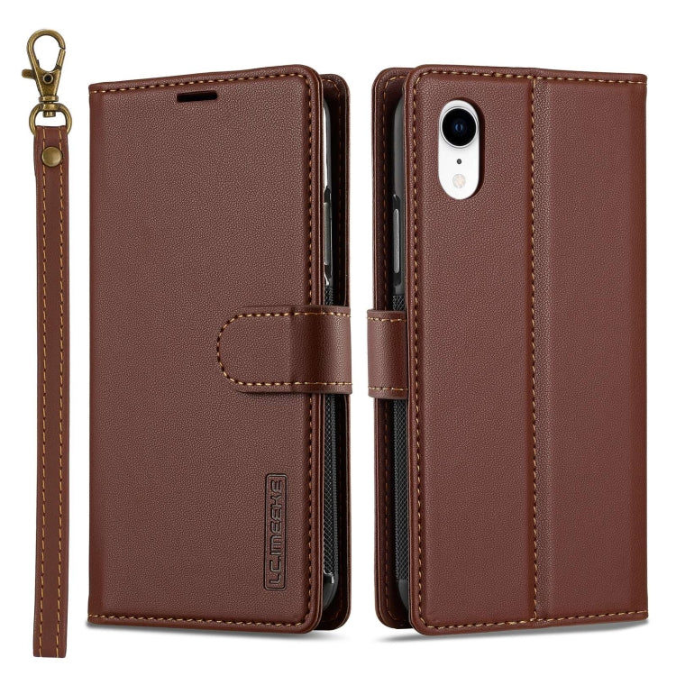 LC.IMEEKE L2 Series Detachable Magsafe PU Phone Case with Lanyard, For iPhone XR, For iPhone XS Max, For iPhone 7 Plus / 8 Plus