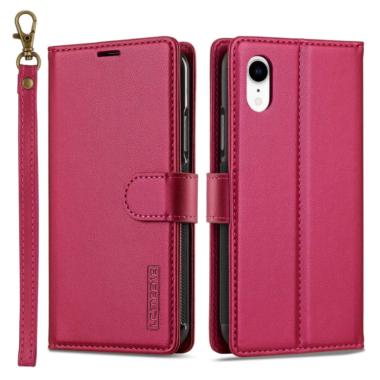 LC.IMEEKE L2 Series Detachable Magsafe PU Phone Case with Lanyard, For iPhone XR, For iPhone XS Max, For iPhone 7 Plus / 8 Plus