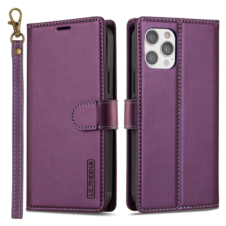 LC.IMEEKE L2 Series Detachable Magsafe PU Phone Case with Lanyard, For iPhone 12 / 12 Pro, For iPhone 12 Pro Max, For iPhone 11, For iPhone X / XS