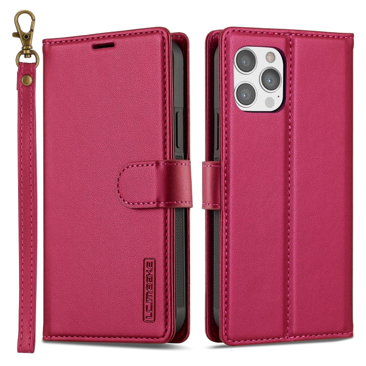 LC.IMEEKE L2 Series Detachable Magsafe PU Phone Case with Lanyard, For iPhone 12 / 12 Pro, For iPhone 12 Pro Max, For iPhone 11, For iPhone X / XS