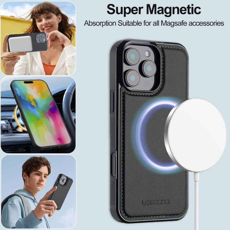 LC.IMEEKE L2 Series Detachable Magsafe PU Phone Case with Lanyard, For iPhone 16 Pro Max, For iPhone 16 Pro, For iPhone 16 Plus, For iPhone 16