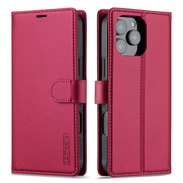 LC.IMEEKE L2 Series Detachable Magsafe PU Phone Case with Lanyard, For iPhone 16 Pro Max, For iPhone 16 Pro, For iPhone 16 Plus, For iPhone 16