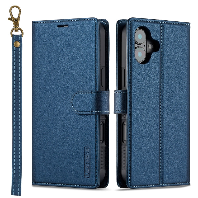 LC.IMEEKE L2 Series Detachable Magsafe PU Phone Case with Lanyard, For iPhone 16 Pro Max, For iPhone 16 Pro, For iPhone 16 Plus, For iPhone 16