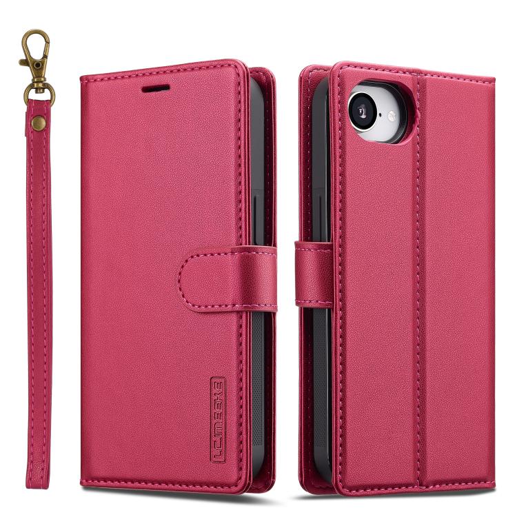 LC.IMEEKE L2 Series Detachable Magsafe PU Phone Case with Lanyard, For iPhone 17 Pro Max, For iPhone 17 Pro, For iPhone Air, For iPhone 16e