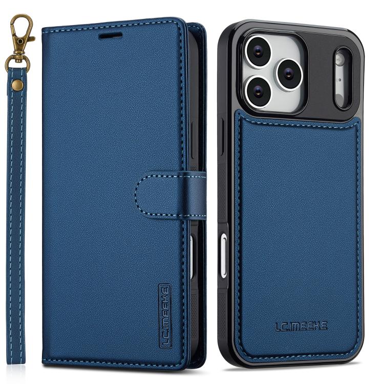 LC.IMEEKE L2 Series Detachable Magsafe PU Phone Case with Lanyard, For iPhone 17 Pro Max, For iPhone 17 Pro, For iPhone Air, For iPhone 16e