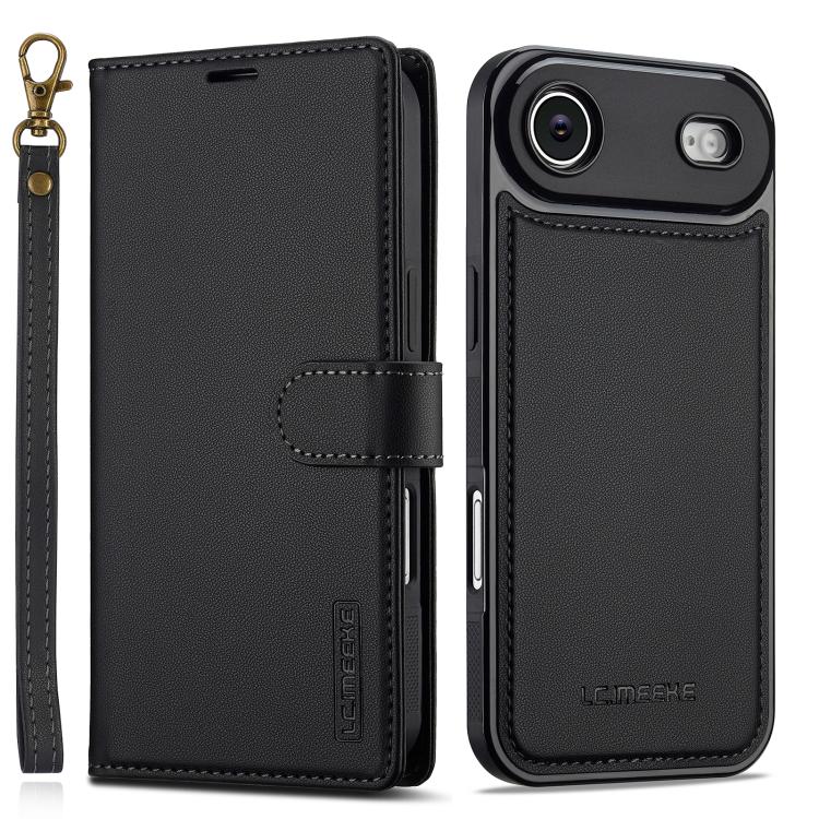 LC.IMEEKE L2 Series Detachable Magsafe PU Phone Case with Lanyard, For iPhone 17 Pro Max, For iPhone 17 Pro, For iPhone Air, For iPhone 16e