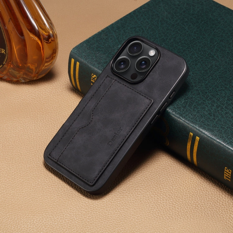 Denior D08 PU Single Card Slot Holder Phone Case, For iPhone 16