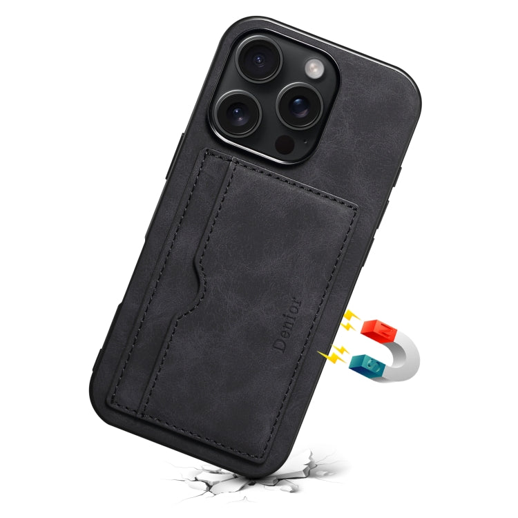 Denior D08 PU Single Card Slot Holder Phone Case, For iPhone 16