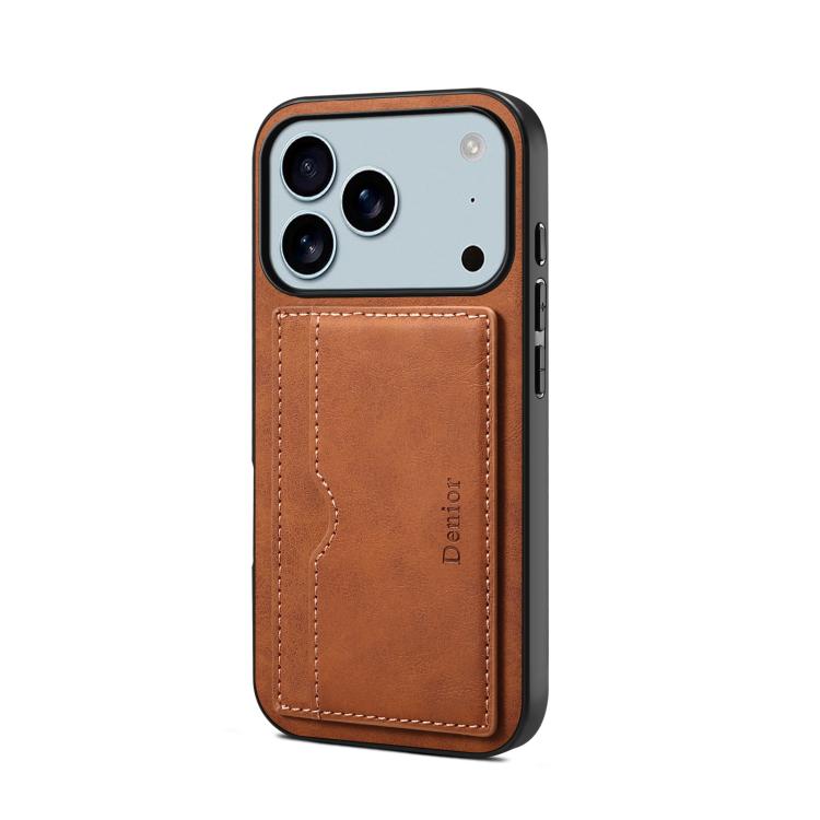 Denior D08 PU Single Card Slot Holder Phone Case
