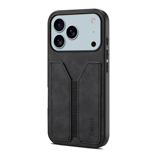 Denior D07 DV Elastic Card Slot PU Back Cover Phone Case, For iPhone 17 Pro Max, For iPhone 17 Pro, For iPhone 17, For iPhone Air, For iPhone 16e, For iPhone 16 Pro Max, For iPhone 16 Pro, For iPhone 16 Plus