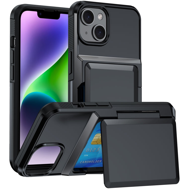 Card Slot Holder Phone Case, For iPhone 13 Pro Max, For iPhone 13 Pro, For iPhone 13, For iPhone 12 / 12 Pro