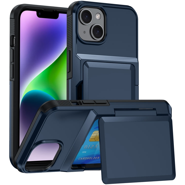 Card Slot Holder Phone Case, For iPhone 13 Pro Max, For iPhone 13 Pro, For iPhone 13, For iPhone 12 / 12 Pro