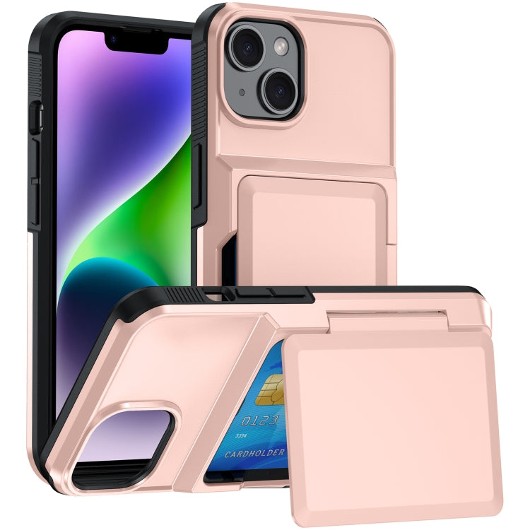 Card Slot Holder Phone Case, For iPhone 13 Pro Max, For iPhone 13 Pro, For iPhone 13, For iPhone 12 / 12 Pro