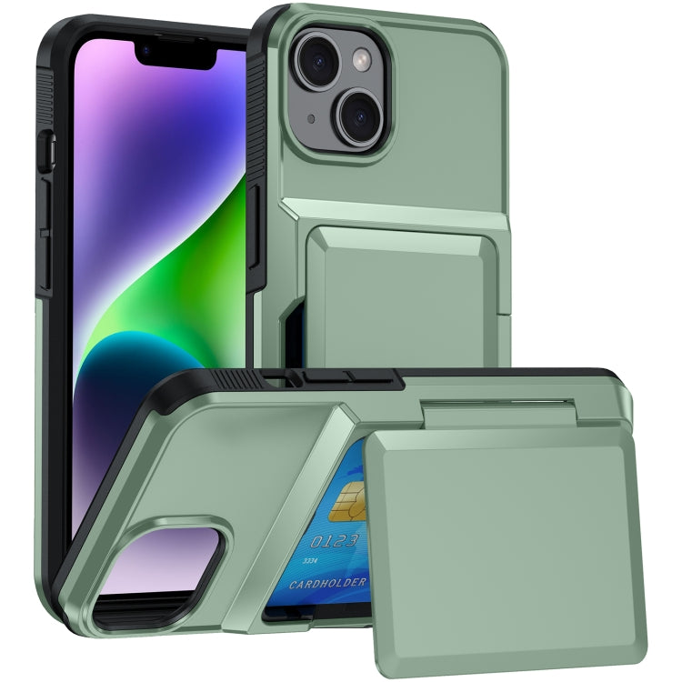 Card Slot Holder Phone Case, For iPhone 13 Pro Max, For iPhone 13 Pro, For iPhone 13, For iPhone 12 / 12 Pro