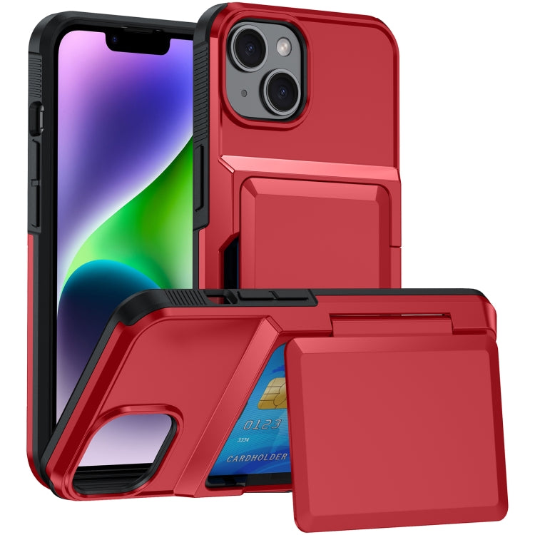 Card Slot Holder Phone Case, For iPhone 14 Plus, For iPhone 14, For iPhone 14 Pro, For iPhone 14 Pro Max