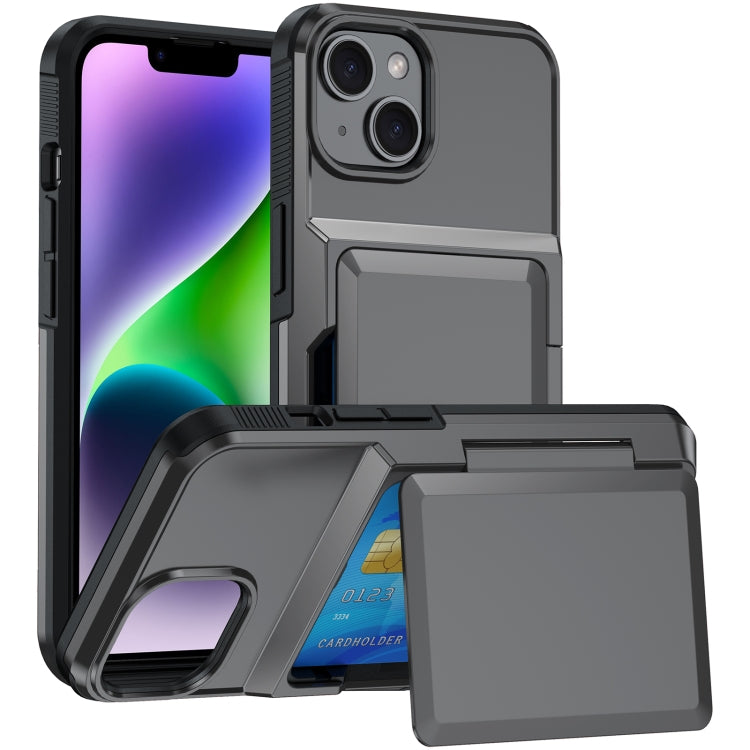 Card Slot Holder Phone Case, For iPhone 14 Plus, For iPhone 14, For iPhone 14 Pro, For iPhone 14 Pro Max