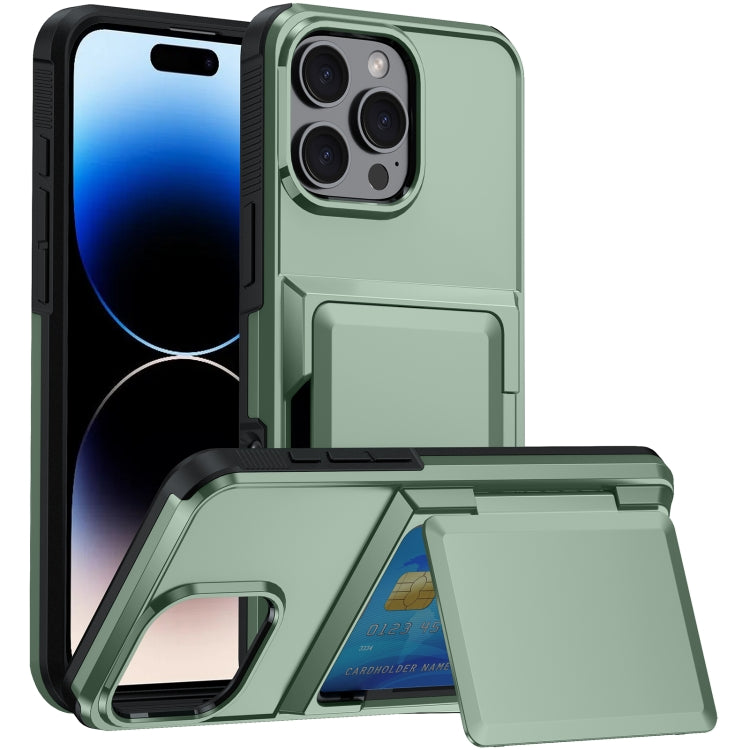 Card Slot Holder Phone Case, For iPhone 14 Plus, For iPhone 14, For iPhone 14 Pro, For iPhone 14 Pro Max